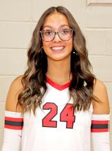 AUBREE MILLER #24 Parents: Brandi &amp; Cody Grage &amp; Steve Miller Year: 6’ 0” Senior Pos: MH/OH