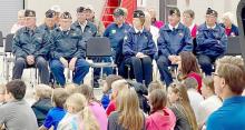 Several area veterans were in attendance, in a special seating area, at the Gregory School District’s Veterans Day program. (Photo by Sara Anderson)