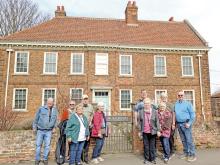 The group from the Abundance United Methodist Parish is shown here in front of the Wesley rectory in Epworth, UK. (Submitted photo)