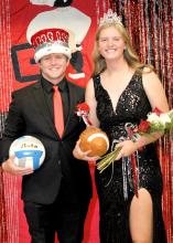 Nathan Fortuna and Mya Determan were crowned Homecoming king and queen during the coronation ceremony held Monday evening at Gregory Memorial Auditorium.