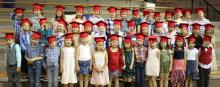 Gregory Elementary graduated 44 kindergarteners on Tuesday, May 11, 2021, at the Gregory Memorial Auditorium. The guest speaker for the kindergarteners was Cole Serr, son of Justin and Joy Serr. Kindergarten teachers are JoAnna Lanz and Kaitlyn Steffen.