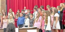 The Gregory High School mixed vocal group performed The Old Mill by English &amp; Riggs.