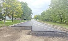 Smoother travels are in the near future for drivers in Gregory as chip sealing and asphalt are underway. Logan Avenue, shown above, is already partially completed.