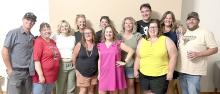 The GHS Class of 1998 held their 25th class reunion on Monday, July 3, 2023, at 621 Main. Those in attendance were back row, l to r: Aaron Veskrna, Jennifer Talsma, Robin (Kerner) Cushing, Mandy (Clark) Frank, Dacy (Lanz) Hoyt, Justin Varland, Katie (Malm) Bolander, and Jon Sperl. Front row, l to r: Teresa (Long) Ziehl, Sarah (Pochop) Ferrell, Annie (Allen) Johnson, and Jenni Bartling.