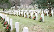 By 2014, Wreaths Across America had reached a goal to place a wreath at each of the headstones at Arlington National Cemetery.