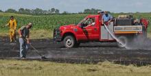 Gregory Volunteer Fire Dept. responds to two baler fires