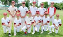 The Gregory Jr. Teeners are pictured above. Back row, l to r: Jacob Klein, Andy Simpson, Avery Sengelmann, Austin Vosika, and Coach Tommy Determan. Front row, l to r: Gabe Ekroth, AJ Lutt, Jacoby Schnebaum, Wyatt Beck, David Biggins, and Max Steffen. Not pictured: Assistant Coach Jeff Determan, Dane Johnson, and Hudson Fuhrer.
