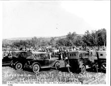Larry Shepperd recently shared this photograph from the Mills Community Center History Room. The image captures the Keya Paha County Stock Sale in Mills, Nebraska, on October 1, 1924. According to the note on the back, the photo was taken by Rosebud Photo Co., offering a glimpse into the region’s early agricultural commerce and community life.