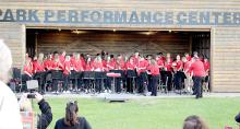 The evening culminated with the high school concert band. Their program featured a variety of genres with “Counterbalance,” “Ammerland,” “Military Escort,” “Home on the Range,” and “Grand Galop.”