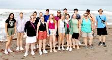 Costa Rica was the destination for this year’s trip that Miss Kurtz plans every two years. The thirteen students and four staff members who made up the Gregory contingent are, back row, l to r: Savanah Lozano, Miley Janak, Brecken Vosika, Adyson Stukel, George Timanus, Heydan Westfall, Dawson Bartling, Johnny Fiala, Curtis Begeman, and Noah Stukel; front row, l to r: Caitlin Kurtz, Madi Graber, Mia Haines, Emily Stevicks, Maya Hull, Ashley Lozano, and Kayla Begeman. (Submitted photo)