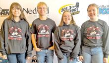 Gregory’s Quiz Bowl team members are, l to r: Piper Bartlett, Dylan Johnson, Madi Graber, and Dani Timanus. Not pictured: Luke Barreto.