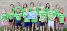 Those attending the day camp were, back row, l to r: Sutton Braun, Elizabeth Wonnenberg, LaShya Farmer Graesser, Ryder Meyer, Emmet Shaffer, Sadie Andrews, and Lydia Wonnenberg. Front row, l to r: Ellie Sedlacek, Brenlee Braun, Knox Hamilton, Zane Sedlacek, Milly Meyer, Miles Shaffer, Beck Andrews, and Briggs Hamilton.