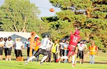 Colt Keiser makes a clean catch on Friday night against TDA-AC/DC.