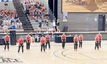 Cheer and dance team goes up against big schools at Corn Palace
