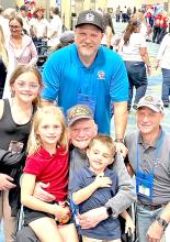 Lieutenant Colonel (Ret.) Eugene H. Boortz was accompanied by his son and his grandson.