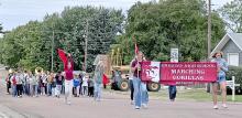 Look out for the Gregory Marching Gorillas, as they practice for upcoming events.