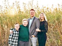 Local efforts have raised over $48,000 for the Bryan family to help bring life-saving treatment to production for Wesley, l, and Sawyer, r, shown here with parents Beau and JeanAnn.