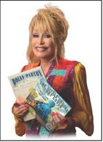 Dolly Parton is shown here holding a couple of the books included in the Imagination Library.