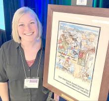 Lindsey McCarthy honored with the Ann Schumacher Rural Clinic Practice Award