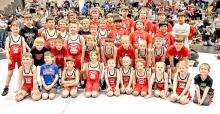 District 5 AAU wrestling took place in Bonesteel on Saturday, March 8, 2025. Gregory youth wrestling was well represented. The top eight place winners move on to Region 3 this coming Saturday, March 15, in Wagner. Wresting starts at 10:00 a.m. (Submitted Photo)