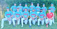 Back row, l to r: Dan Jons, Aaron Vomacka, JJ Beck, Hunter Van Nieuwenhuyse, Blake Boes, Aaron Sundquist, and Coach Blake Hoffman. Front row, l to r: Jordan Vosika, Ben Witt, Brogan Glover, Dustin Stukel, Christian Schweigert, and Sawyer Tietgen. Not pictured: Jayd VanDerWerff, Cole Christopherson, Tommy Determan, Sam Lee, and Coy Determan.