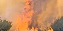 The Morrill Fire has burned over a half million acres in Nebraska’s panhandle. (Photo from The Twister Facebook page)