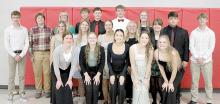 Oral interpretation team members are: back row, l to r: Ryler Stevicks, Max Bearshield, Aubree Miller, Isaac Hull, Cruz Klundt, Jackson Bolander, Mya Determan, Eli Barreto, and Bo Brozik. Middle row, l to r: Vanessa Fischer, Ella Sperl, Adyson Stukel, Lilly Jacobsen, and Piper Bartlett. Front row, l tor : Danielle Timanus, Madisan Graber, Cindy Khuu, Kaelynn Rezac, and Kaydence Klein. (Submitted photo)