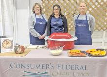 Consumers Federal Credit Union won the soup contest at Harvest Fest, held on Saturday. Their cheesy wild rice soup was a crowd favorite.