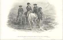 Washington, Henry &amp; Pendleton going to the First Congress. 1850-1856. New York Public Library.