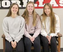 All-conference selections have been announced, and three Lady Gorillas were on the lists. Jessy Jo VanDerWerff (left) and Cassidy Keiser (right) were named to the SESD allconference team. VanDerWerff, Keiser, and Mya Determan were selected to the SCC all-conference team.