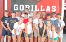 Tracksters earning their way to state are back row, l to r: Landon Keiser, Ryler Stevicks, Colt Keiser, Avery Sengelmann, Lincoln Juracek, and Jes Vanderpol. Middle row, l to r: Pierce Stukel, Aiden Frasch, Eli Ekroth, David Biggins, and Luke Barreto. Front row, l to r: Asia VanDerWerff, Dani VanDerWerff, Adelyn Veskrna, and Abby Holmes. Live results can be viewed at dakotatiming.com