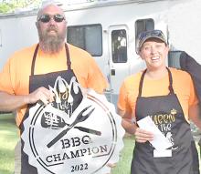 Jeff Slade and Jennifer Terry of J2 , who won first place in both ribs and brisket to claim the title of overall winner of the 2022 Ribfest, will be back again this year to defend their title.