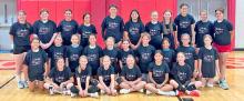 Twenty-five 5th-7th grade future Spikers attended the volleyball camp.