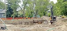 Work will continue on Phase I of the city’s infrastructure project April 1 or as weather allows. The contractor expects to complete work on Phase I by the end of the year. (Photo from Gregory Times-Advocate 2025 archives)