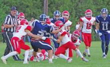 The Gregory Gorillas upset the Burke Cougars last Friday night by a score of 34-6 to improve their record to 2-1. (Photo by Burke Gazette)
