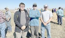 Land team members included, l to r: Leo Mosterd, Matthew Smith, and Jamison VanderPol. The team took 7th place overall.