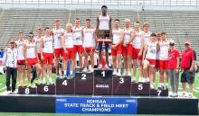 With a much larger team this year, the Gregory High School boys presented a more balanced attack from both track and field events to bring home this year’s state team title.