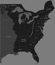 Although Britain now controlled all the land between the Mississippi River and the Atlantic coast, The Proclamation Line of 1763 limited settlement to the area east of the Appalachian Mountains. (Image from americanrevolution.org)