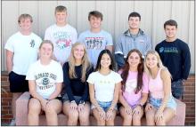 Gregory’s homecoming king candidates chosen for 2023 are, back row, l to r: Nathan Fortuna, Kade Braun, Gannon Thomas, Rylan Peck and Trey Murray. Queen candidates are front row, l to r: Mya Determan, Jordan Svatos, Cindy Khuu, Ashton Eklund and Landon Flakus. (Photo by Kristi Ring)