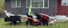 Dr. Melissa Bartling always comes up with something creative for her Halloween outside decorations.