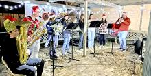 Gregory High School musicians were joined by the Grinch at the Tree Lighting Ceremony in Gregory last weekend.