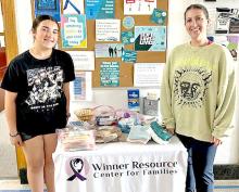 Khloe Briggs, a junior 4-H member from Tripp County, donates personal hygiene kits to the Winner Resource Center for Families as part of the 2023-2024 SDSU Extension statewide community service project. (Photo courtesy of Rique Briggs)