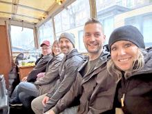 The Ludeman family team is, l to r: Dewey and Kim Ludeman, Wes Matthews, and Dan and Kacie Clousing. Until the episode is aired, no photos from the show are available.