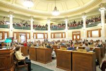 The South Dakota Senate meets on Feb. 11, 2026, at the Capitol in Pierre. (Photo by Makenzie Huber/South Dakota Searchlight)