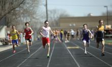 Pierce Stukel ran the 400M to finish in 11th place with a time of 53.75. He also ran the 4x800 Relay with Cruz Klundt, Luke Barreto, and Colt Keiser, with a time of 9:27.01 for second place at the Corn Palace Relays on Saturday, April 13, 2024.