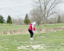 Kaydence Klein was Gregory’s top golfer at the Avon/ Scotland/Menno varsity meet at Dawson Creek Golf Course in Scotland on Friday, April 28. With gusty winds working against the golfers, Klein finished the day with a score of 100, landing her in the 7th place spot. Lily Jacobsen shot a 115, followed closely by Gabbryel Jung with a 118, good for 21st and 23rd, respectively.