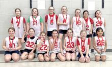The Gregory third grade team finished in second place.
