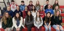 GHS students participating in the vocal contest in Kimball on February 2, 2022, were back row, l to r: Jamison VanderPol, Eli Barreto, Nathan Fortuna, Mya Determan, Ethan Long, and Natalie Smith. Middle row, l to r: Emily Long, Jordan Spann, Marissa Zimmerman, Summer Janis, Lily Jacobsen, Christian Spann, and Savannah Swan. Front row, l to r: Shelby Spann, Ravyn Oliver, Sierra Rencountre, Katherine Stevicks, Nancy Khuu, and Dakota Timanus. Not pictured: Kaydence Klein.