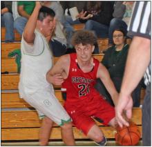 Jordan Songer scored 15 points against both Chamberlain and Colome in games last week.