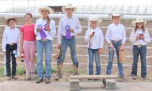 Pictured from left to right: Shyanna Williams, Morgan Peck, Brecken Vosika, Hayden Haiar, Lauryn Diekmann, Emily Diekmann, and Brooklyn Bailey.